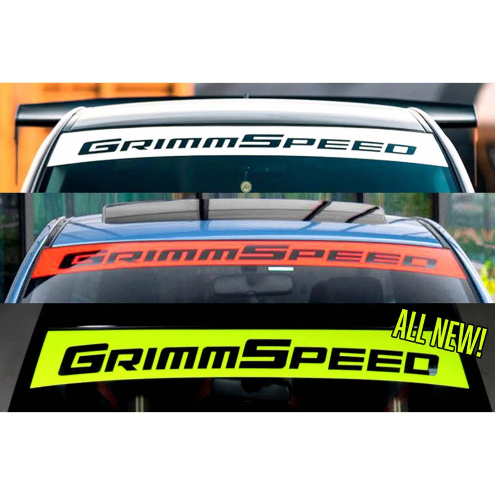 GrimmSpeed Windshield Banner Neon Green - Universal - Image 3