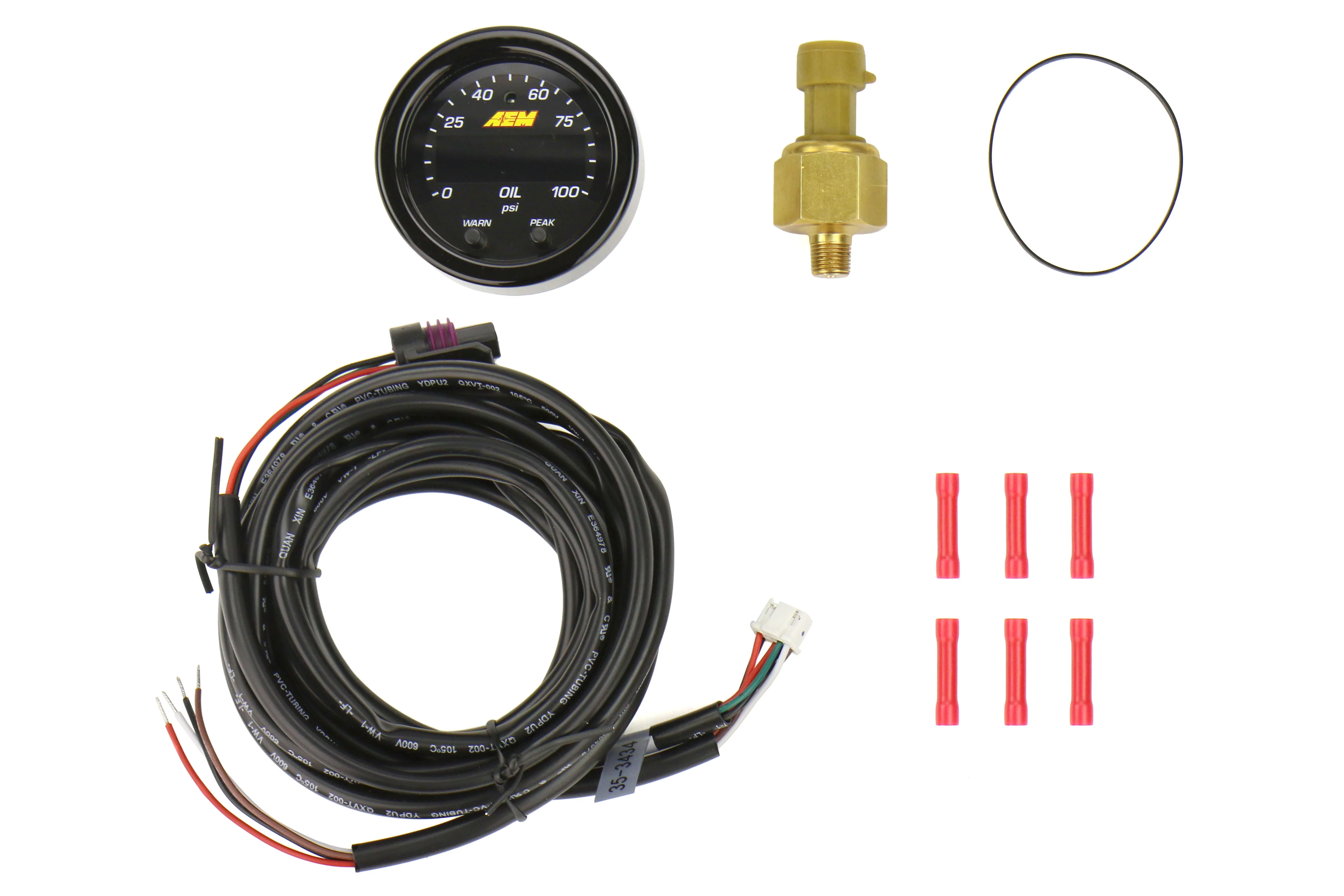 AEM X Series Universal Oil Pressure Gauge 0-100psi 52mm - Universal - Image 4