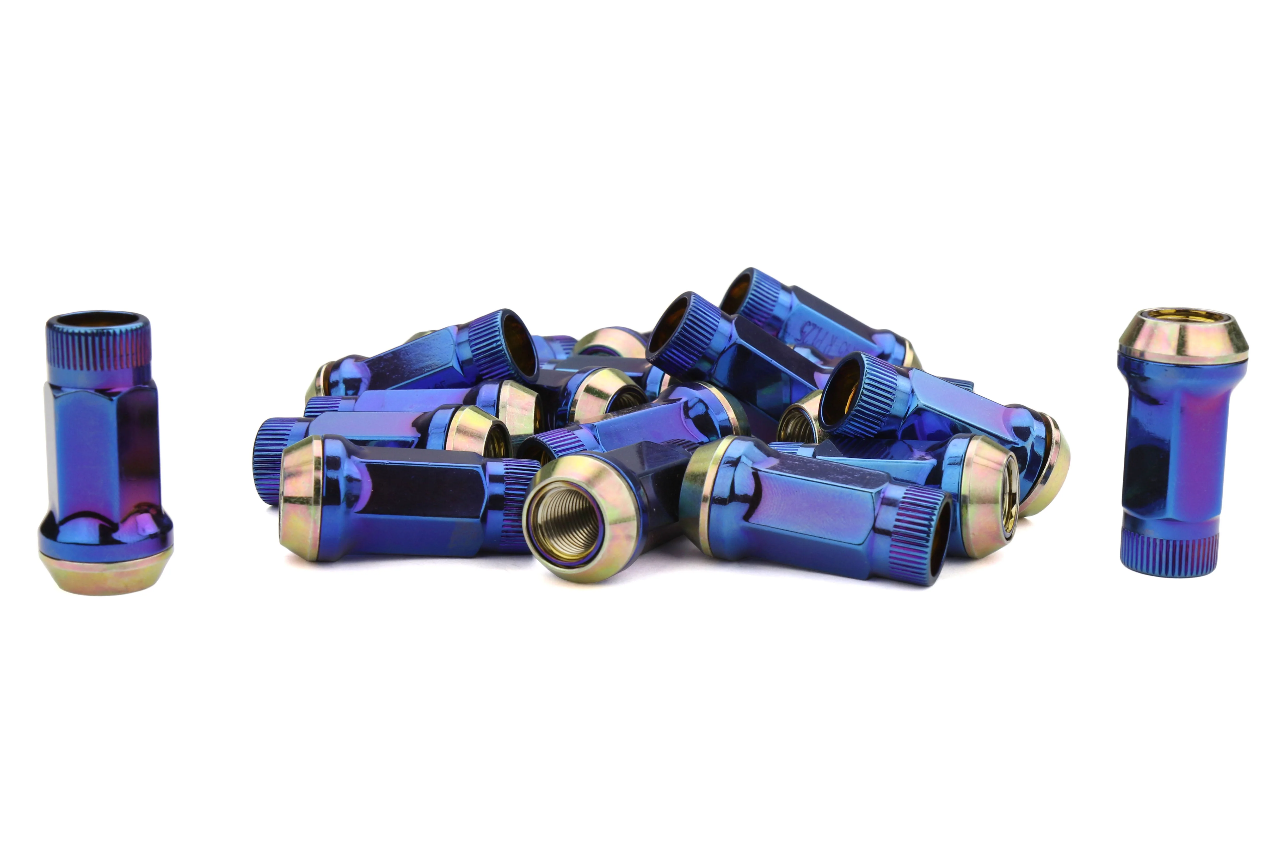 Muteki SR45R Burned Blue Neon Open Lug Nuts 12X1.25 - Universal - Image 6