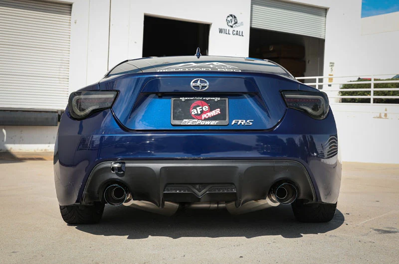 aFe Takeda 2-1/2 IN 304 Stainless Steel Cat-Back Exhaust System w/Blue Flame Tip - 2013-2016 Scion FR-S / 2013-2024 Subaru BRZ / 2017-2020 Toyota 86 / 2022-2024 GR86 - Image 3