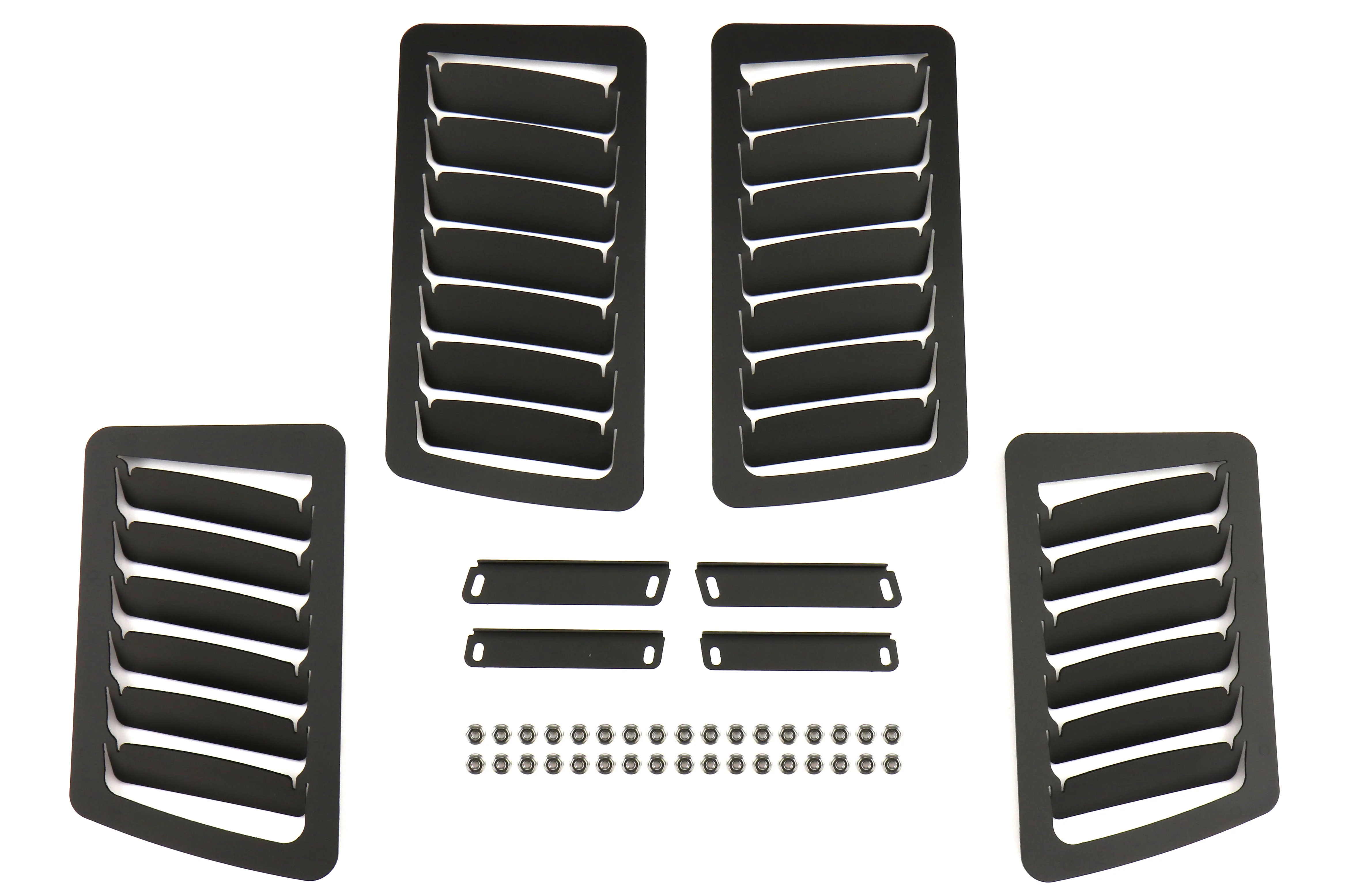 Verus Engineering Slanted Hood Louver Kit Black - 2013-2021 Scion FR-S / Subaru BRZ / Toyota 86