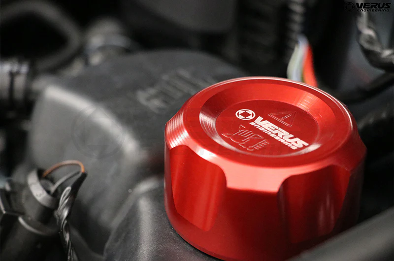 Verus Engineering Heat Exchanger Cap Red 2020 Toyota Supra - 2020+ A90 Supra - Image 6