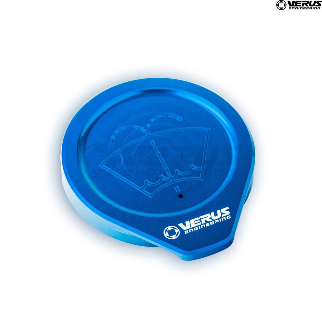 Windshield Washer Cap, Anodized Blue - 2013-2024 Scion FRS / Subaru BRZ / Toyota GR86 / 2018-2024 Crosstrek / 2019-2023 Ascent / 2019-2024 Forester / 2017-2024 Impreza / 2015-2024 Legacy / Outback