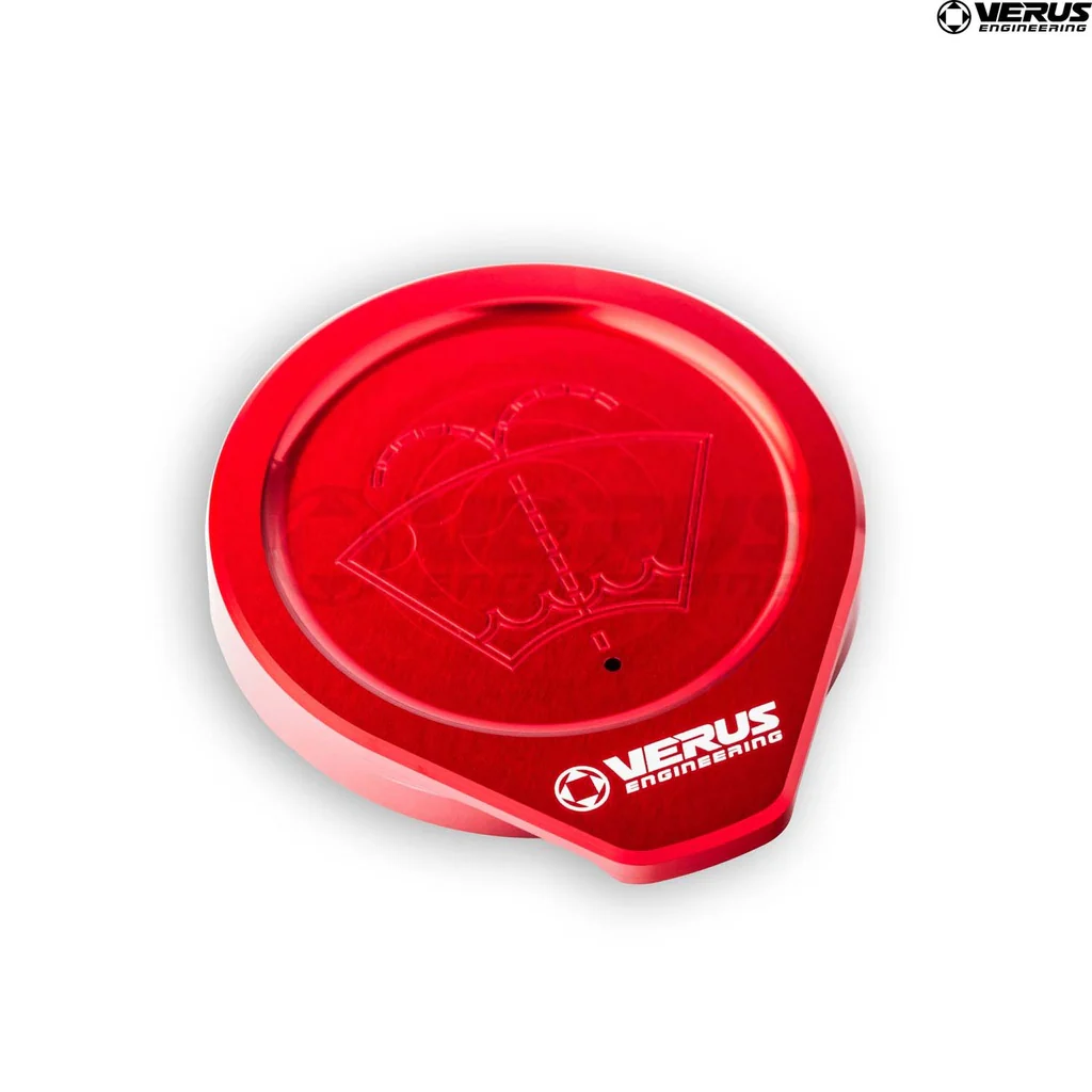 Windshield Washer Cap, Anodized Red - Image 3