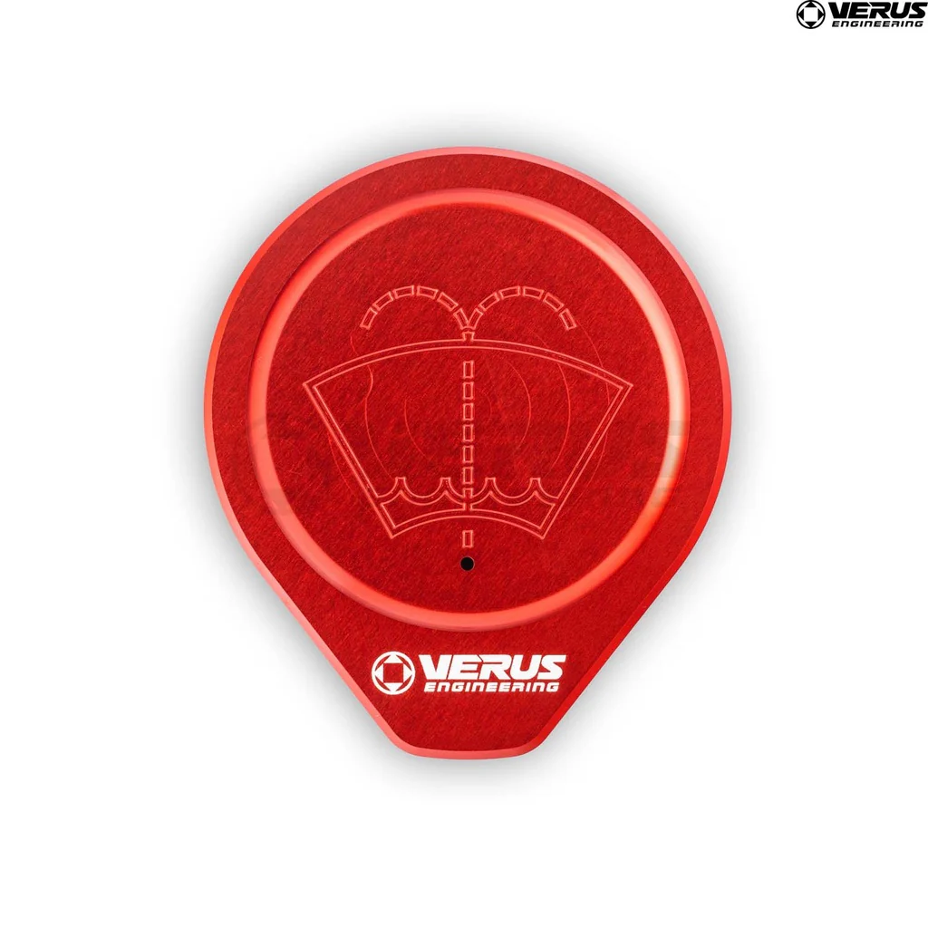 Windshield Washer Cap, Anodized Red - Image 4