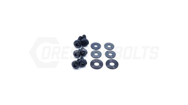 Dress Up Bolts Titanium Hardware Kit w/ Verus Engineering Turbo Heat Shield (Black) - 2020-2024 Toyota Supra MKV - Image 2