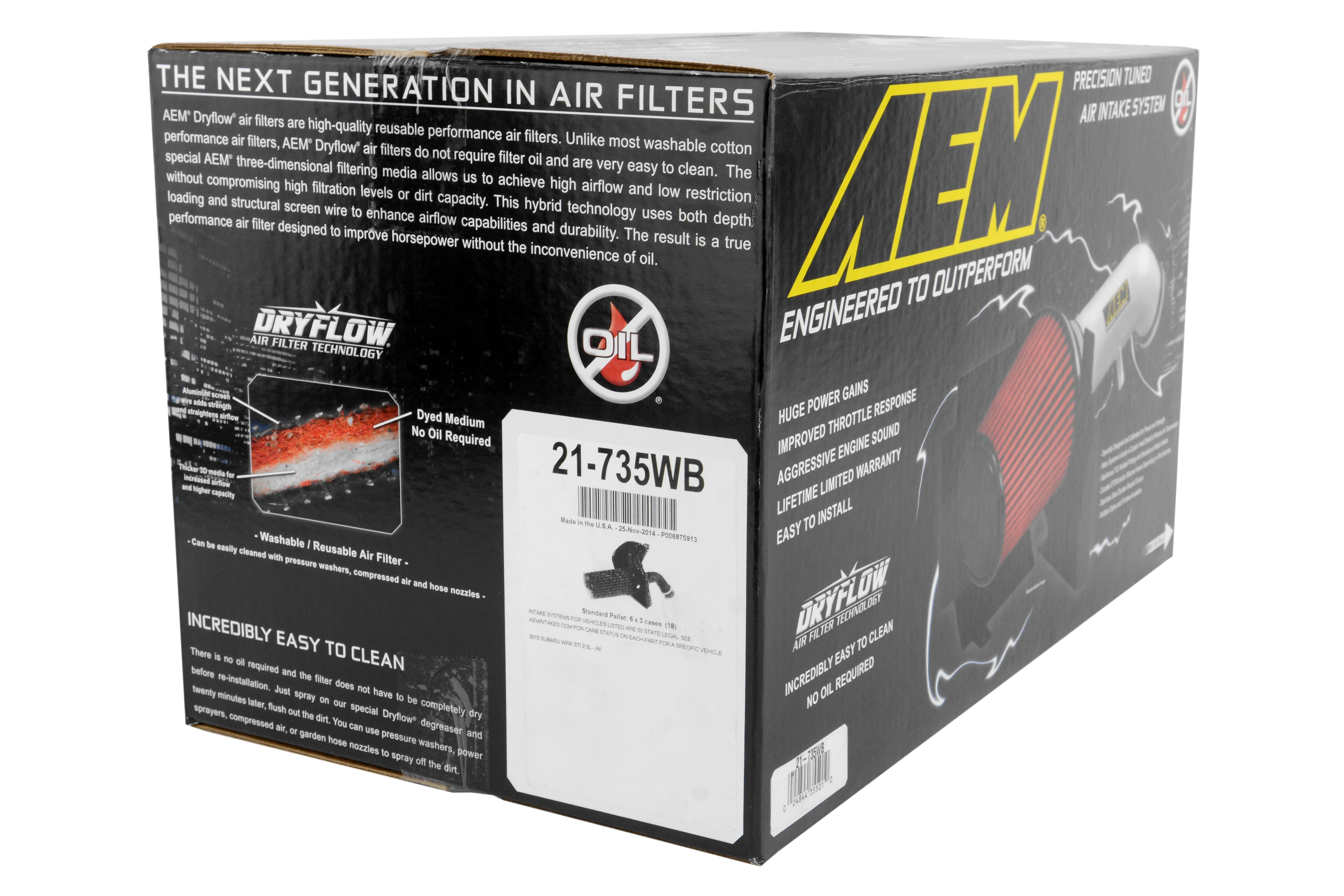 AEM Cold Air Intake System (Black) - 2015-2017 Subaru STI - Image 2