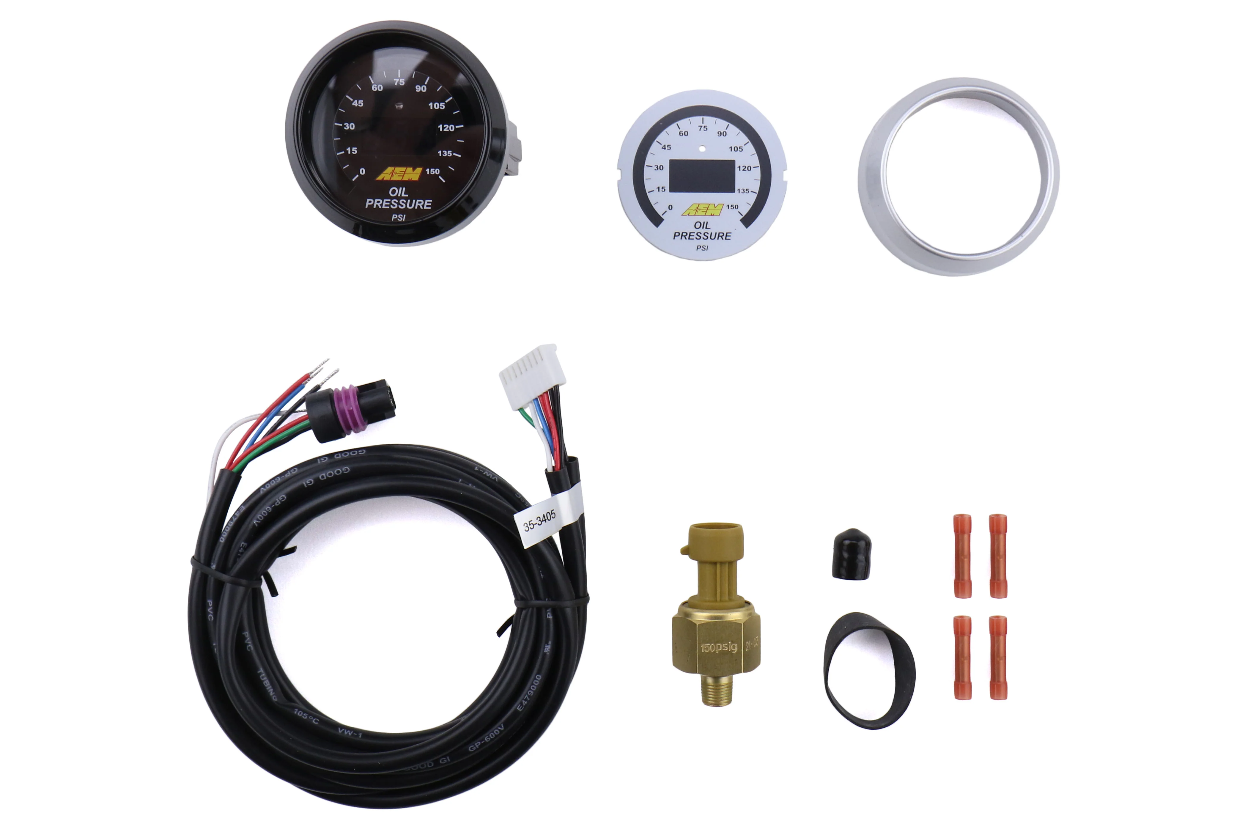 AEM Oil Pressure Gauge Digital 0-150psi 52mm - Universal - Image 5