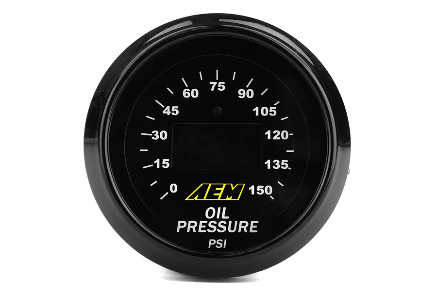 AEM Oil Pressure Gauge Digital 0-150psi 52mm - Universal - Image 6