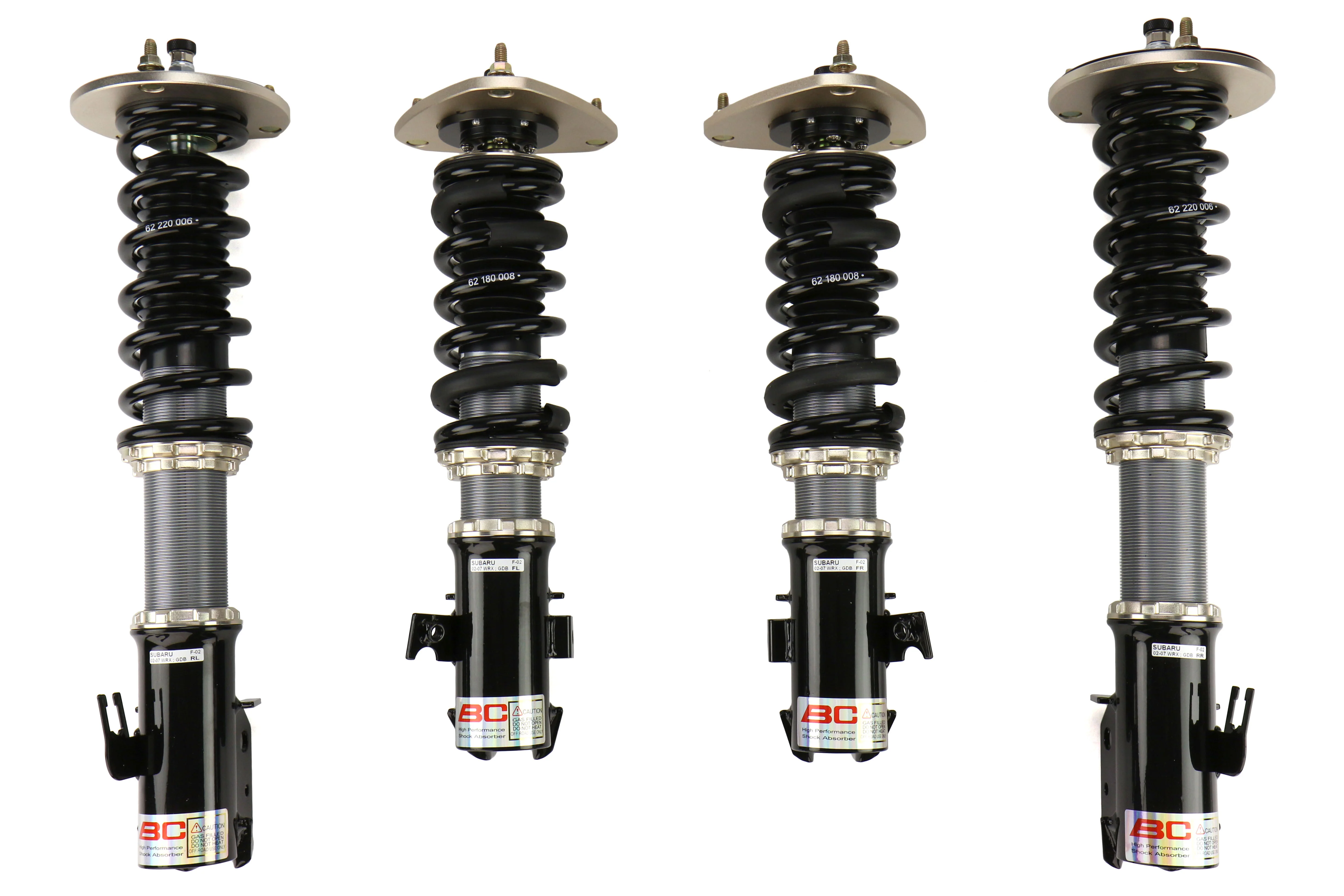 BC Racing BR Coilovers Extreme Low w/ Default Springs (16K Front / 16K Rear) - 2013-2016 Scion FR-S / 2013-2020 Subaru BRZ / 2017-2020 Toyota 86