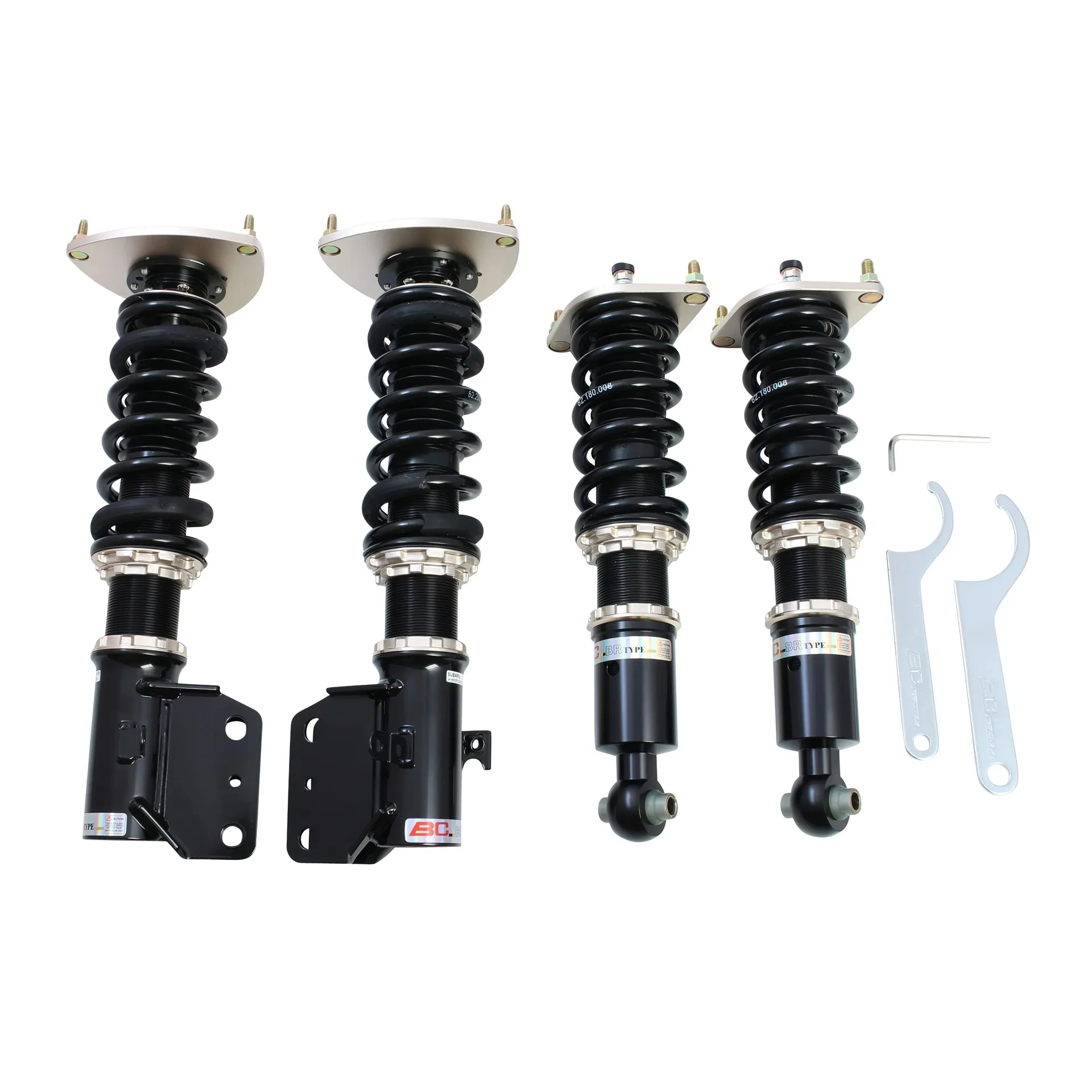 BC Racing BR Coilovers w/ Default Springs (10K Front / 10K Rear) - 2015-2021 Subaru WRX / STI