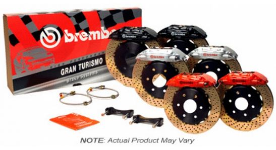 Brembo Gran Turismo Slotted Brake Kit 2 Piston 1-Piece Black Rear - 2013-2016 Scion FR-S / 2013-2020 Subaru BRZ / 2017-2019 Toyota 86 - Image 2