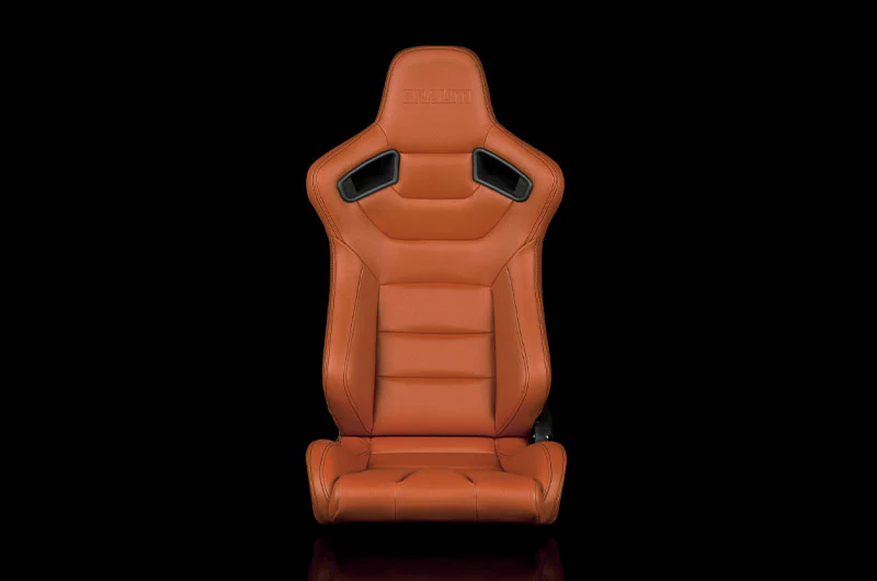 Braum Elite Series Sport Seats - British Tan Leatherette Pair - Universal - Image 2