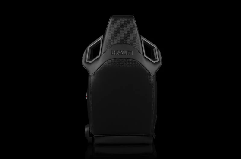 Braum Alpha X Series Sport Seats - Red Polo Fabric (Black Stitching)  Pair - Universal - Image 4