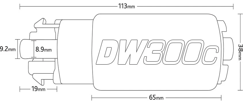 DeatschWerks DW300 Series Fuel Pump w/ Install Kit - 2015-2021 Subaru WRX / 2013-2016 Scion FR-S / 2013-2020 Subaru BRZ / 2017-2019 Toyota 86 - Image 6