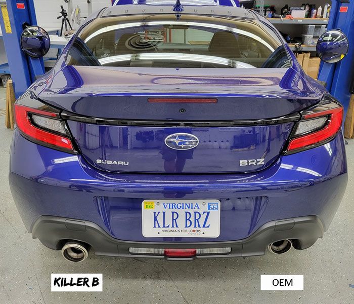 Killer B Motorsport Exhaust Tip Extenders - 2017-2023 Subaru BRZ / Toyota 86 / GR86 - Image 3