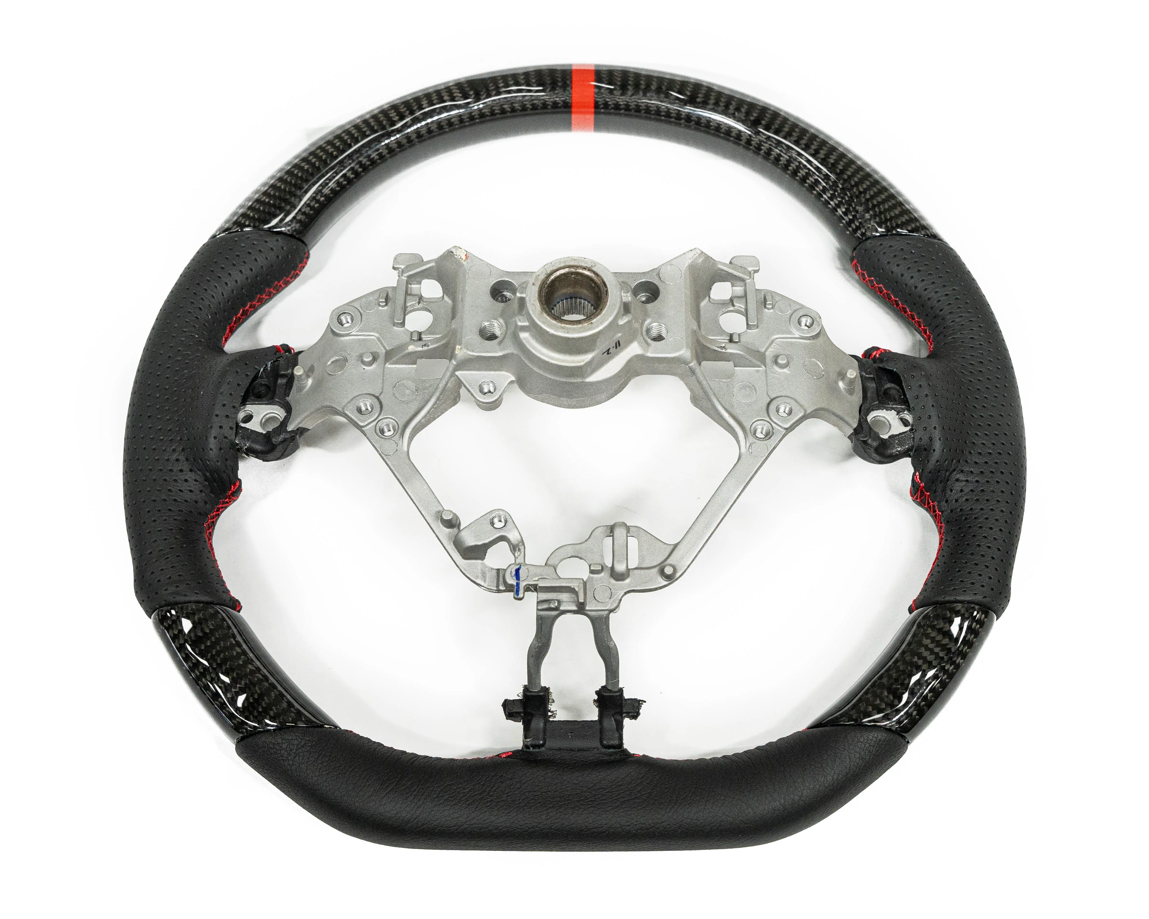 FactionFab Steering Wheel - Carbon and Leather - 2017-2024 Subaru BRZ / Toyota GR86 - Image 4