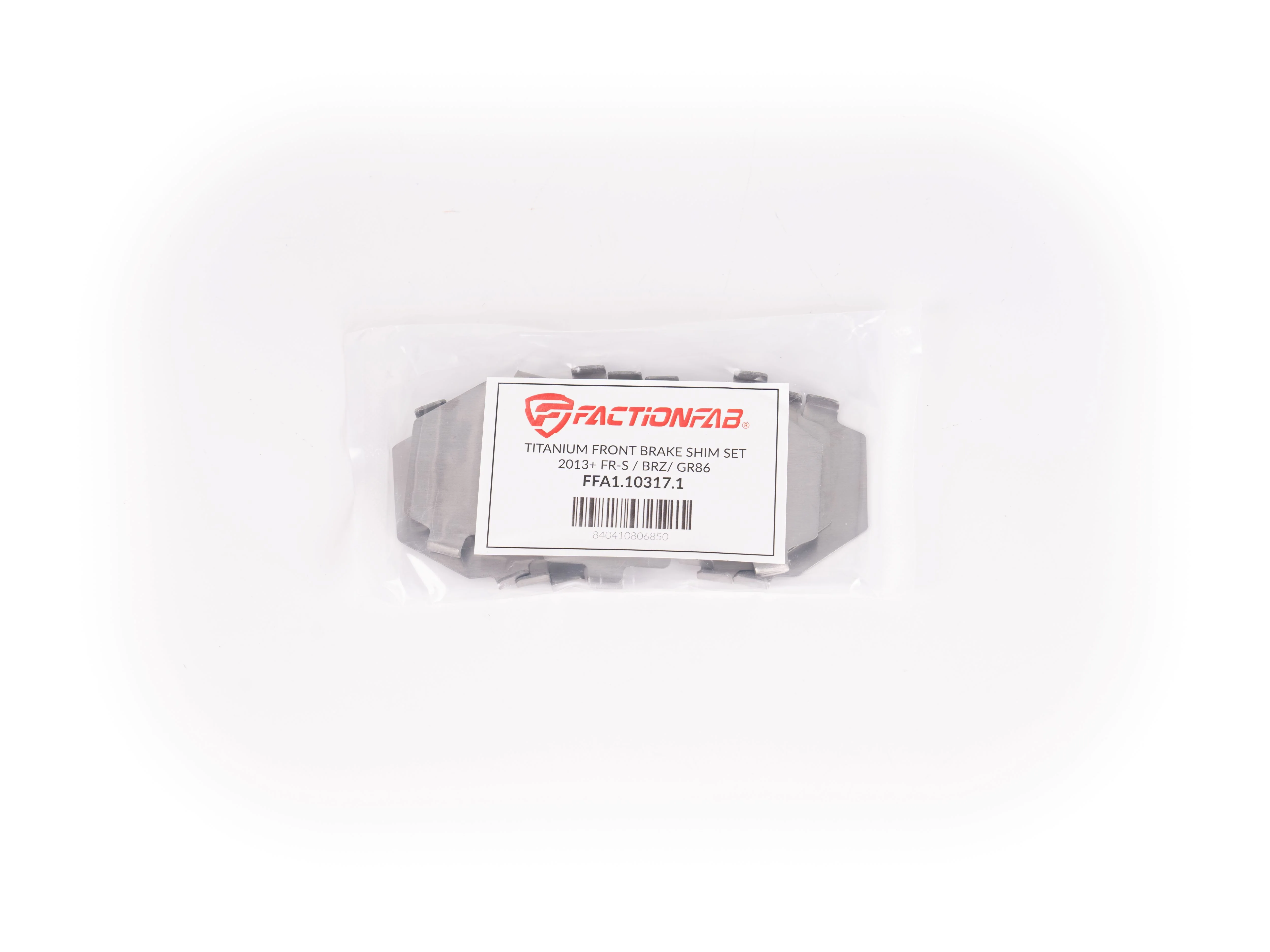FactionFab Titanium Front Brake Shim - 2013-2024 Scion FR-S / Subaru BRZ / Toyota GR86 - Image 2