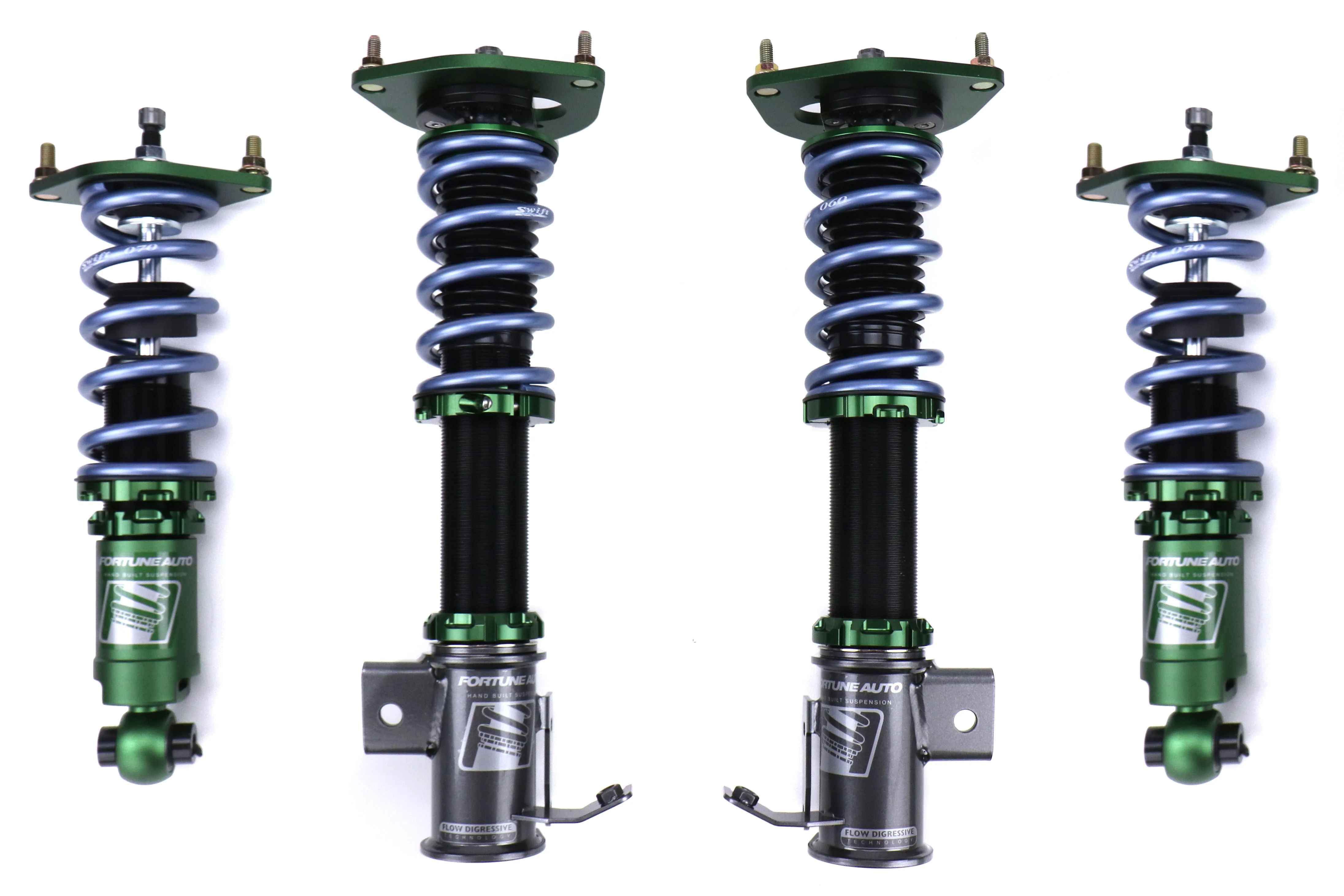 Fortune Auto 7th Gen 500 Series Coilovers w/ Front Endlinks & Swift Springs (6K Front / 7K Rear) - 2013-2016 Scion FR-S / 2013-2020 Subaru BRZ / 2017-2020 Toyota 86