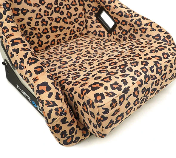 NRG Innovations FRP Bucket Seat Prisma Savage Edition - Brown Cheetah (Large) - Universal - Image 8