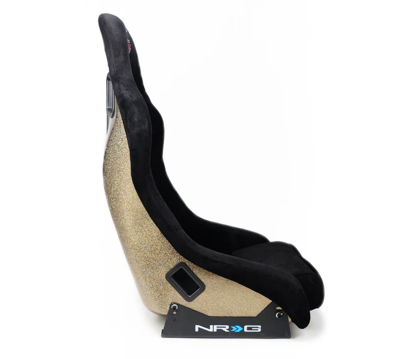 NRG Innovations FRP Bucket Seat ULTRA Edition with peralized back, Black alcantara material(medium) - Universal - Image 3