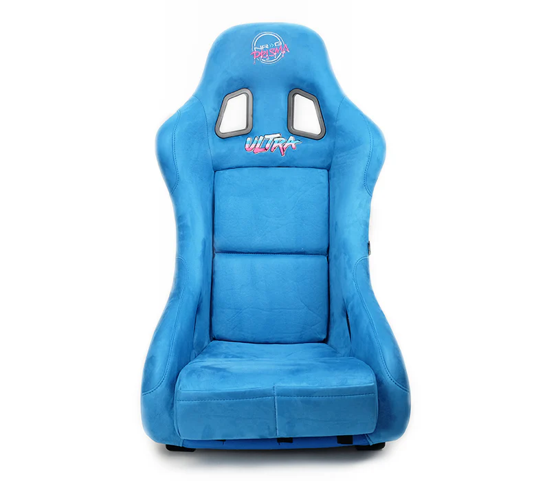 NRG Innovations FRP Bucket Seat ULTRA Edition with peralized back, Blue Alcantara material - Universal - Image 2
