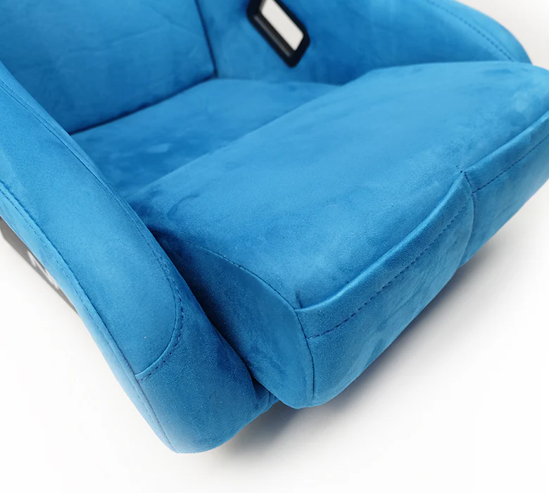 NRG Innovations FRP Bucket Seat ULTRA Edition with peralized back, Blue Alcantara material - Universal - Image 4