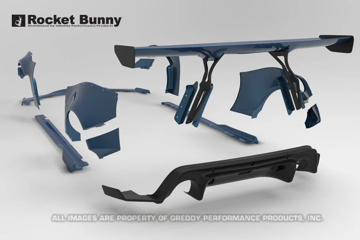 GReddy Full Greddy X Rocket Bunny 86 Wide Body Aero Kit w/ GT Wing - 2013-2021 Scion FR-S / Subaru BRZ / Toyota 86 - Image 3