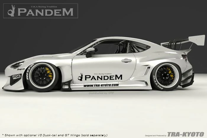 GReddy Pandem Wide Body V3 Side Skirts - 2013-2016 Scion FR-S / Subaru BRZ / Toyota 86 - Image 2