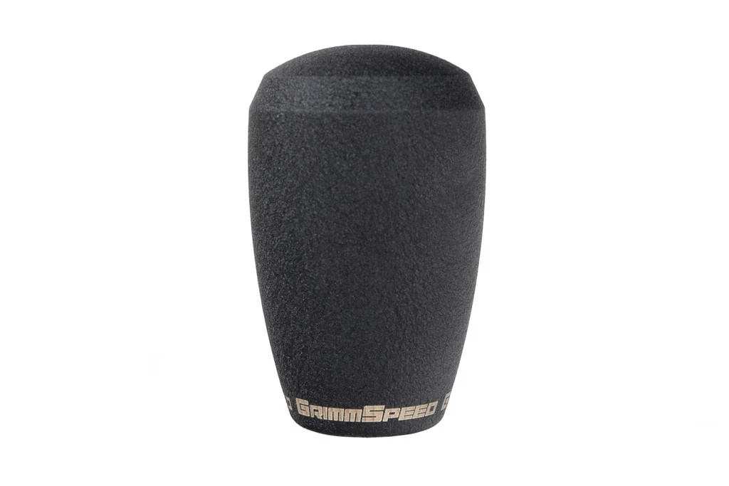 GrimmSpeed Shift Knob Stainless Steel Black - M12x1.25 - Manual Subaru Models