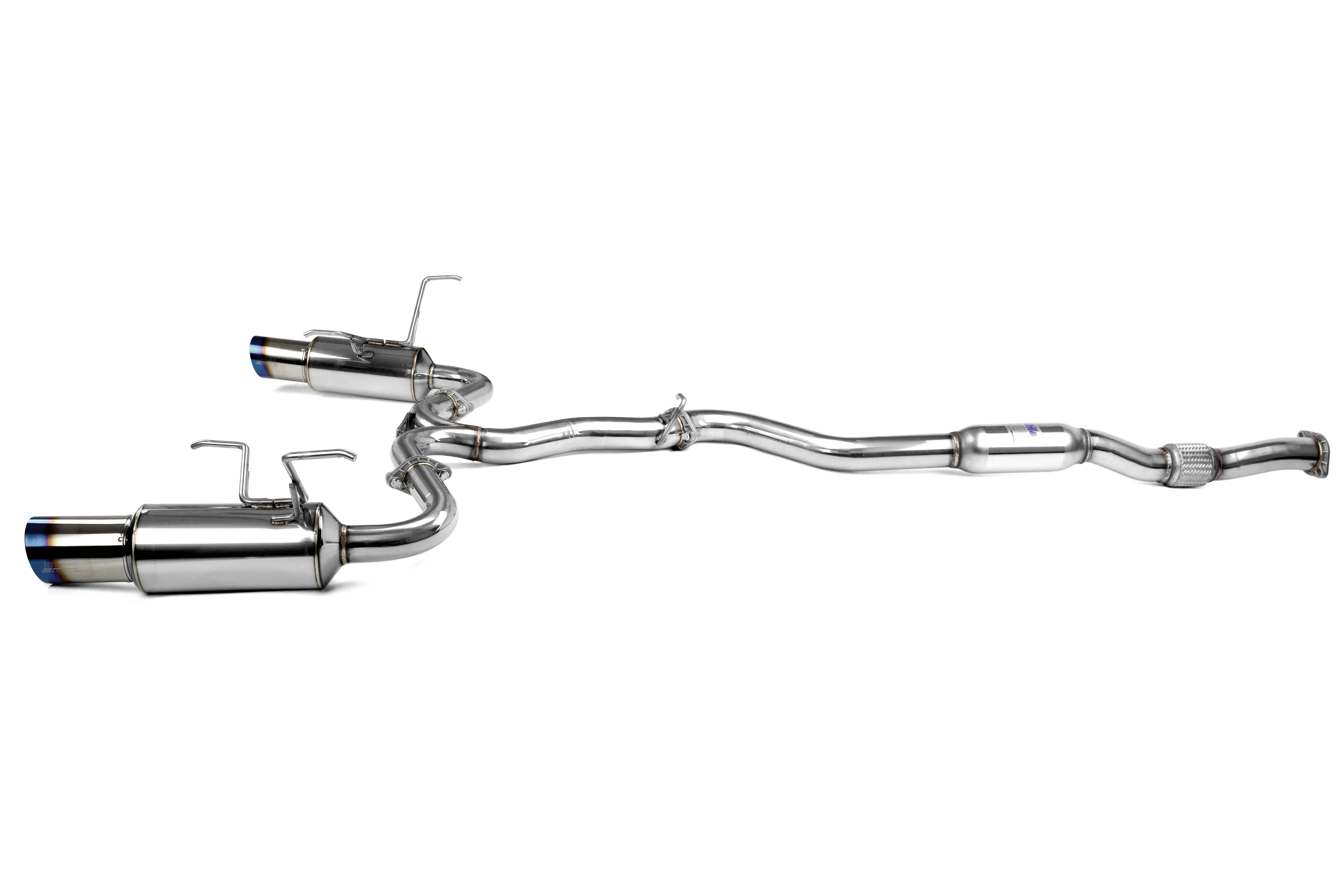 Invidia N1 Dual Exit Catback Exhaust - Titanium Tips - 2015-2021 Subaru WRX / STI - Image 3