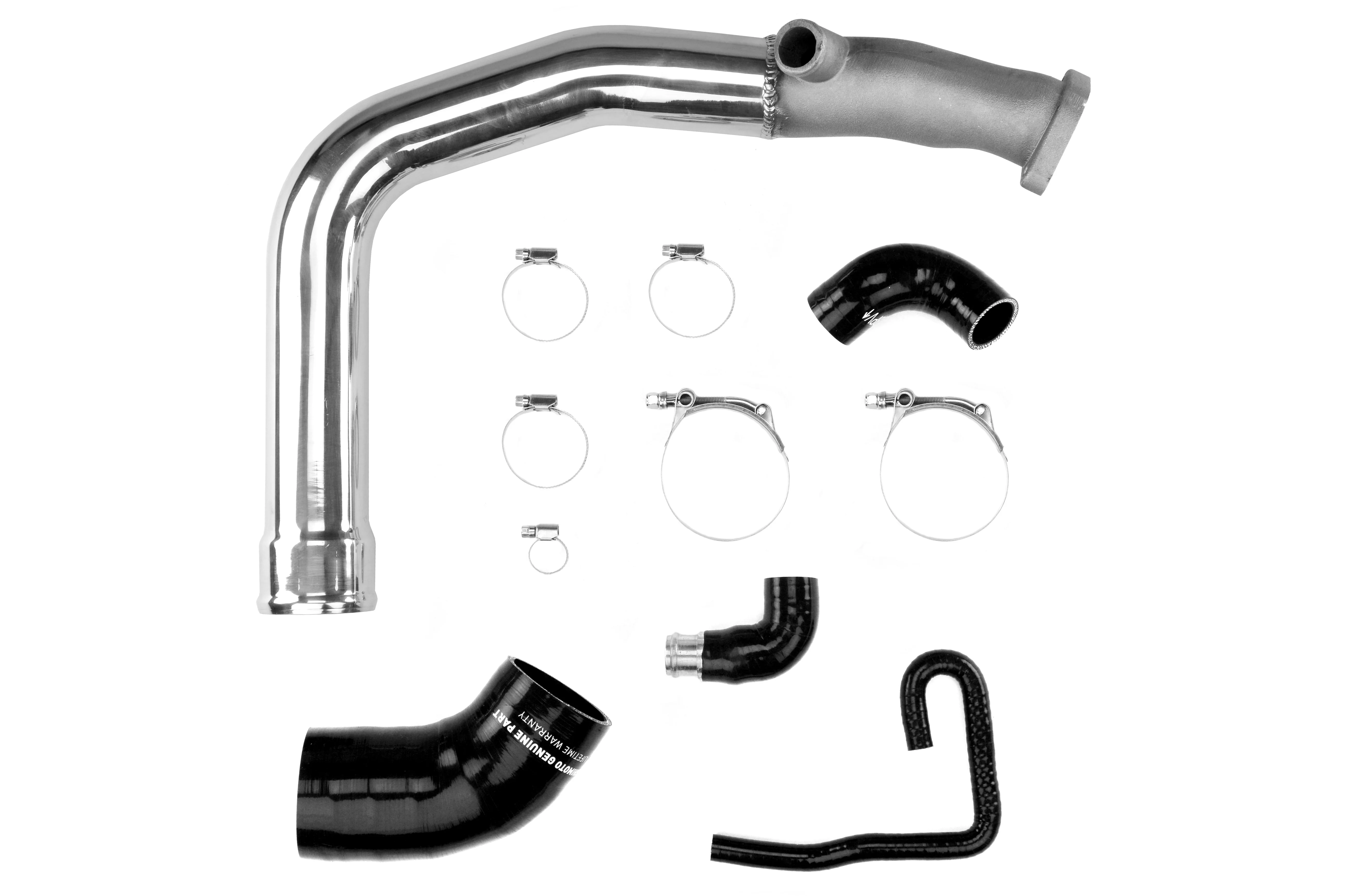 Mishimoto Performance Top Mount Intercooler and Charge Pipe Kit - 2015+ WRX-Polished Pipe, Silver Intercooler - Image 8