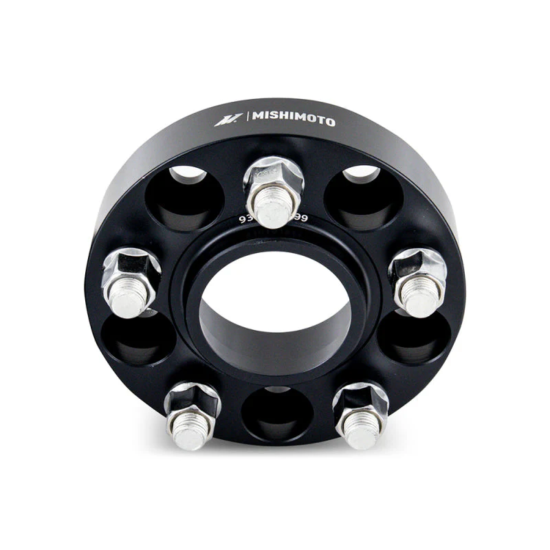 Mishimoto Wheel Spacers - 5x100 - 56.1 - 25 - M12 - Black - 2013-2026 Scion FR-S / Subaru BRZ / Toyota 86/GR86 / 2002–2014 Subaru WRX / 2004 Subaru WRX STI / 1998–2018 Subaru Forester / 2000–2019 Subaru Legacy / 2000–2019 Subaru Outback - Image 8