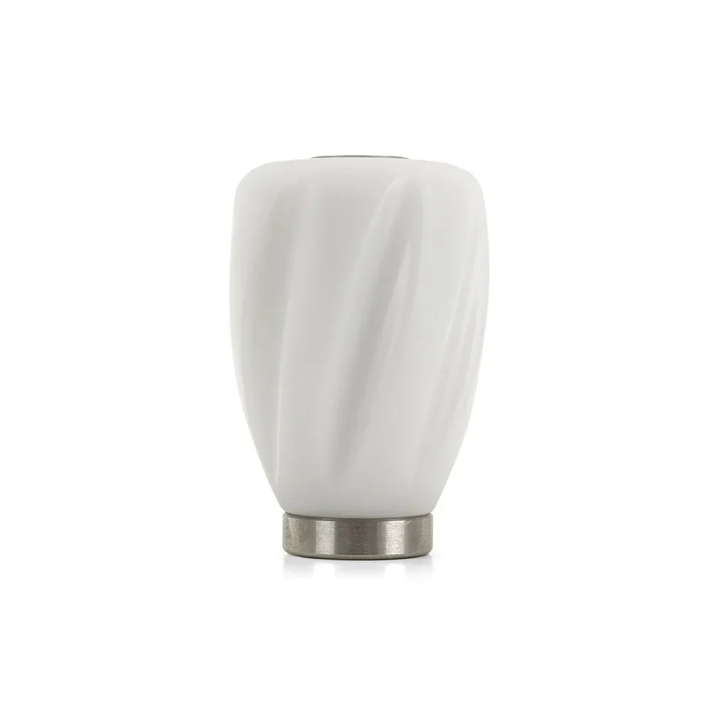 Mishimoto Steel Core Twist Shift Knob White Delrin - Universal