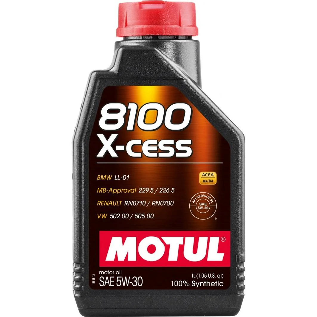 Motul 8100 X-CESS 5W-30 100% Synthetic Engine Oil - 5 Liter - Universal