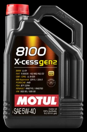 Motul 8100 X-CESS GEN2 5W-40 Motor Oil - 5 Liter - Universal