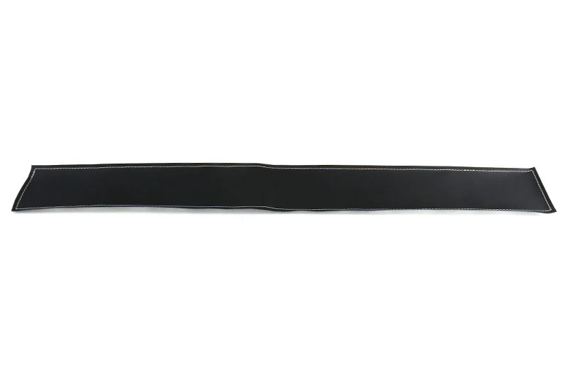 OLM Leather Look Door Sill Kick Guard with Silver Stitching - 2020-2024 Toyota GR Supra - Image 3