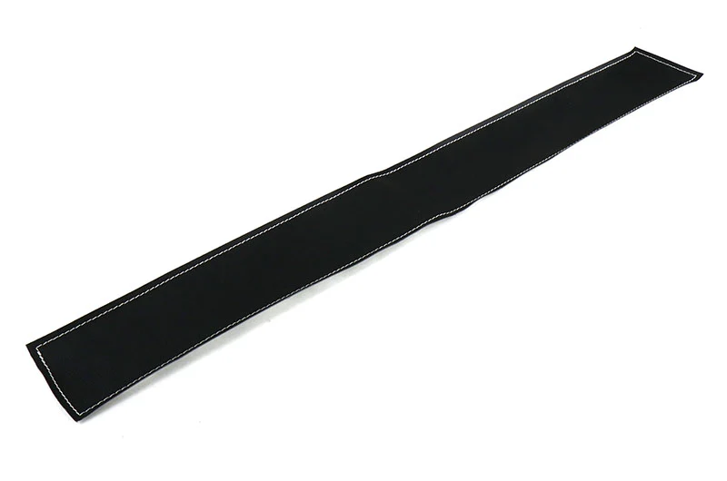 OLM Leather Look Door Sill Kick Guard with Silver Stitching - 2020-2024 Toyota GR Supra - Image 4