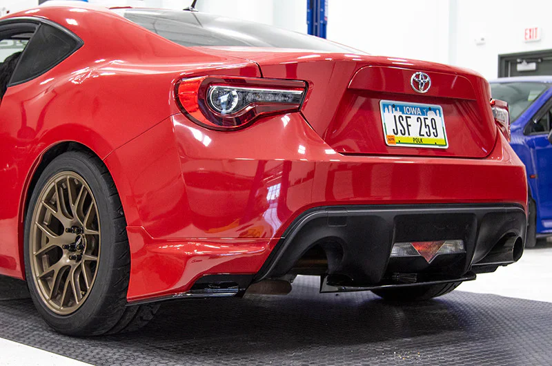 OLM Paint Matched/Gloss Black Rear Bumper Lip - Galaxy Blue Pearl (E8H) - 2013-2016 Scion FR-S / 2013-2021 Subaru BRZ - Image 5