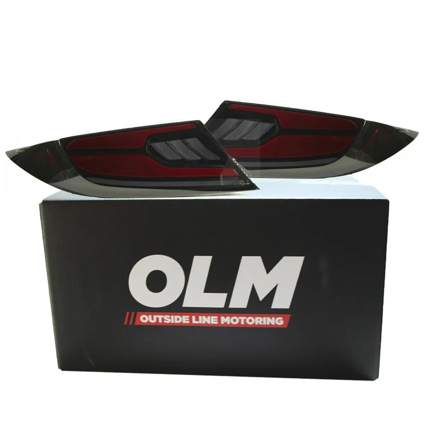 OLM Raiden LED Taillights (Smoke Lens/Red Bar) - 2022-2026 Toyota GR86 / Subaru BRZ - Image 2