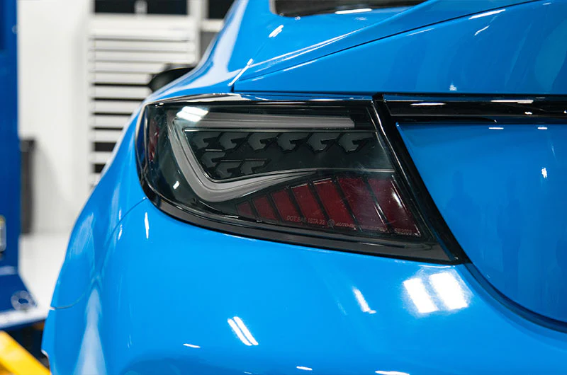 OLM Scythe Style LED Taillights (Smoke Lens, Black Base, White Bar) - 2022-2024 Toyota GR86 / Subaru BRZ - Image 8