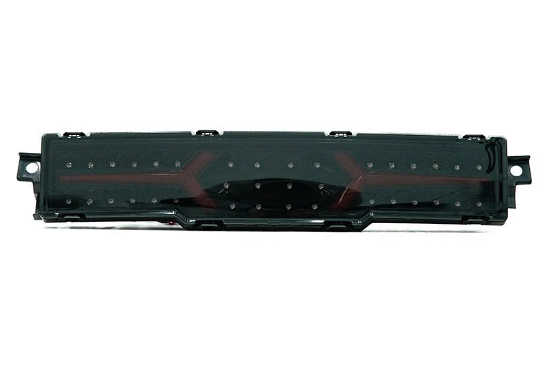 OLM V1 Rear Fog Light (Smoke Lens / Black Base / Red Bar) with OLM Plug-And-Play Harness - 2022-2024 Toyota GR86 / Subaru BRZ