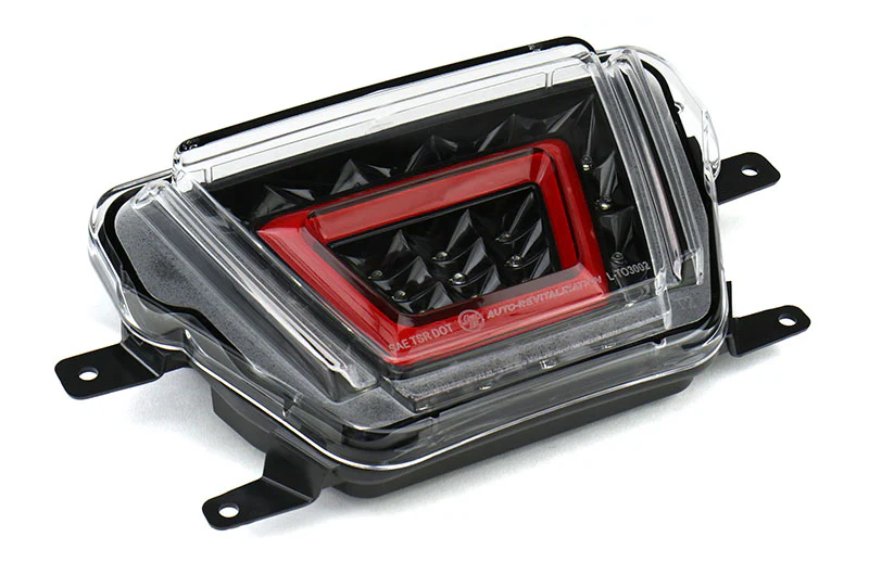 OLM V2 F1 Style Multifunction 4th Brake Light (Clear Lens, Black Base, Red Bar) - 2020-2024 Toyota GR Supra - Image 3