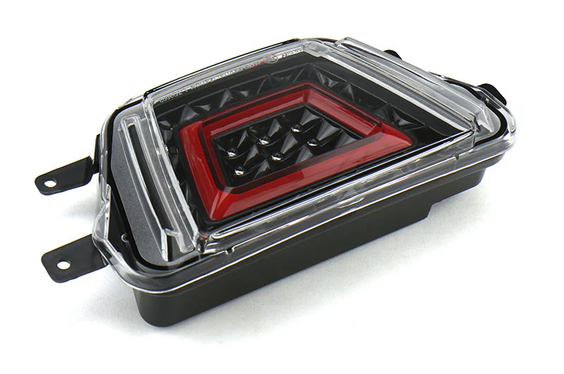 OLM V2 F1 Style Multifunction 4th Brake Light (Clear Lens, Black Base, Red Bar) - 2020-2024 Toyota GR Supra - Image 4