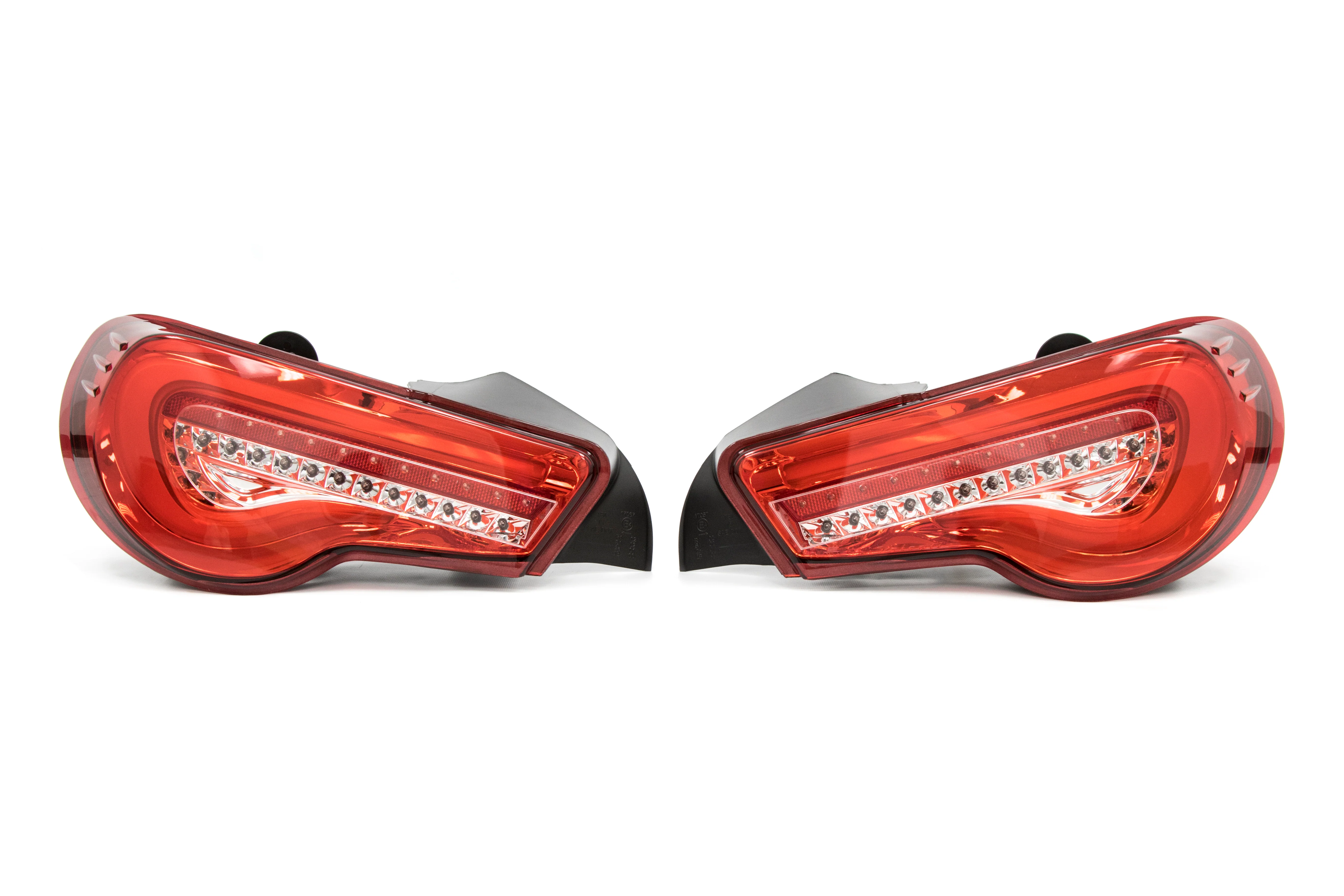 OLM VL Style / Helix Sequential Red Lens Tail Lights - RC Edition - 2013-2021 Scion FR-S / Subaru BRZ / Toyota 86