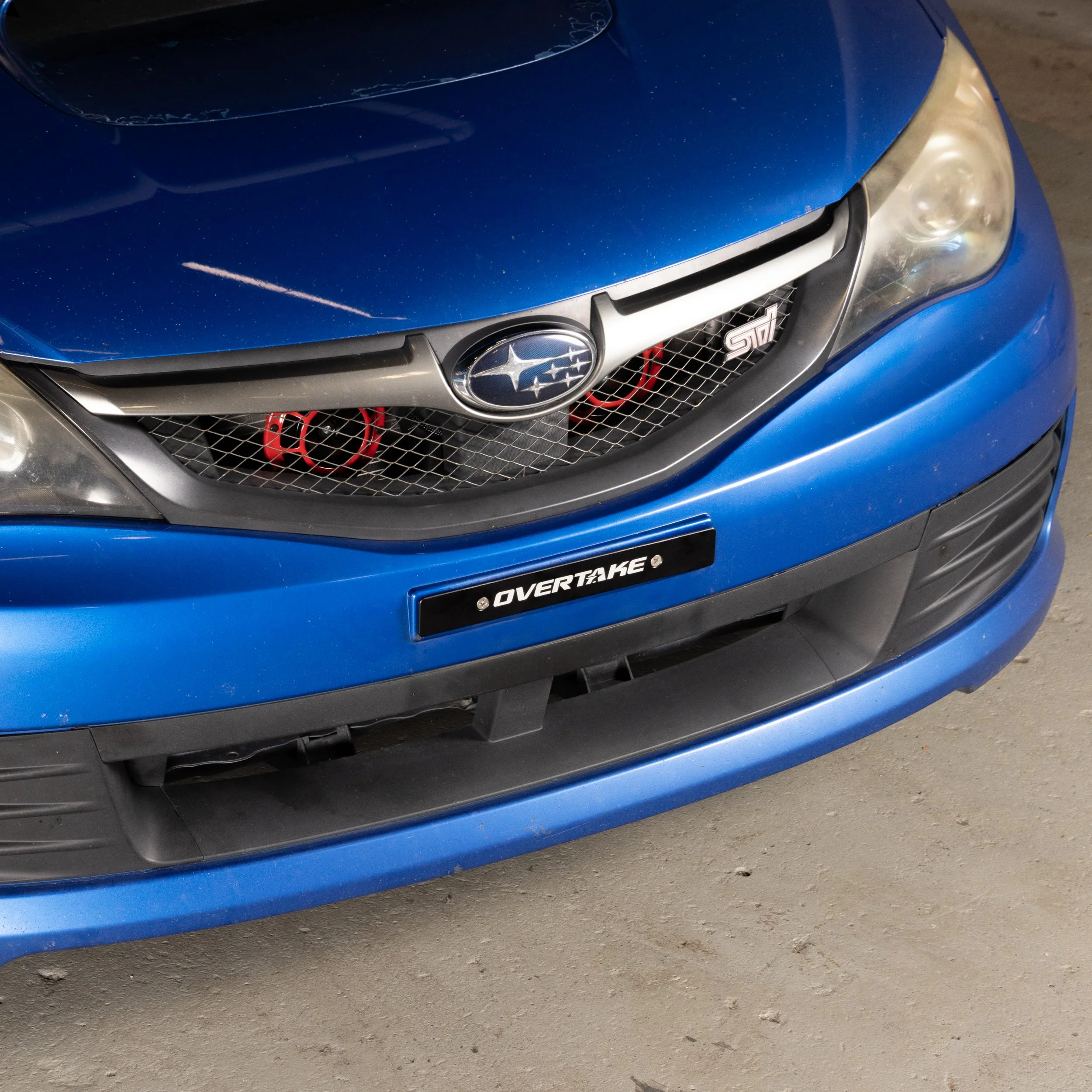 OVERTAKE Front License Plate Delete - Subaru 2002-2014 WRX, 2004-2014 STI, 2022-2026 BRZ/GR86, 1998-2016 Impreza - Image 2