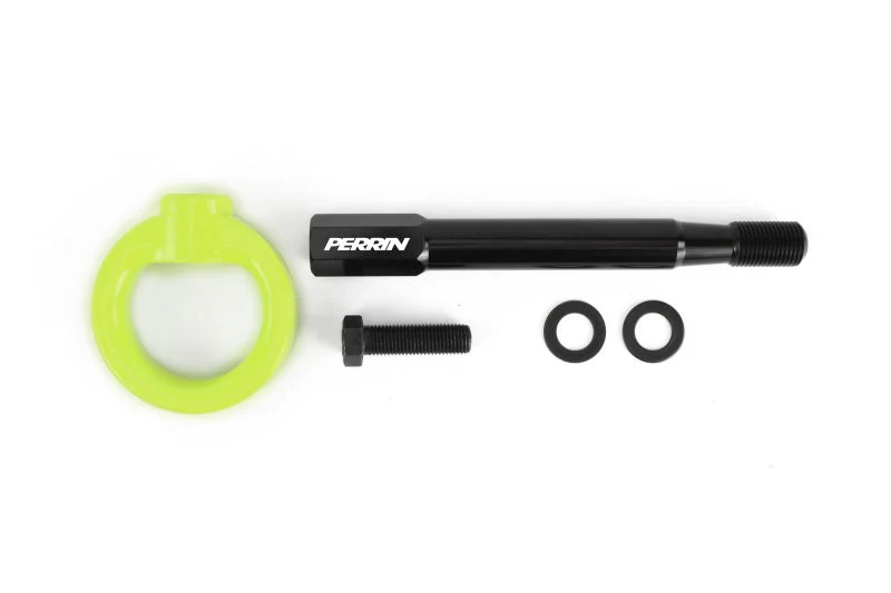 PERRIN Tow Hook Kit (Front) - Neon Yellow 2022-2025 Toyota GR86 - Image 2