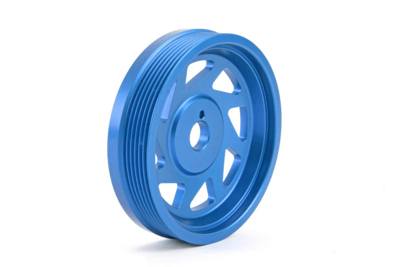 PERRIN Lightweight Crank Pulley Blue - Subaru Models (inc. 2013-2020 BRZ / 2015-2018 WRX) - Image 3