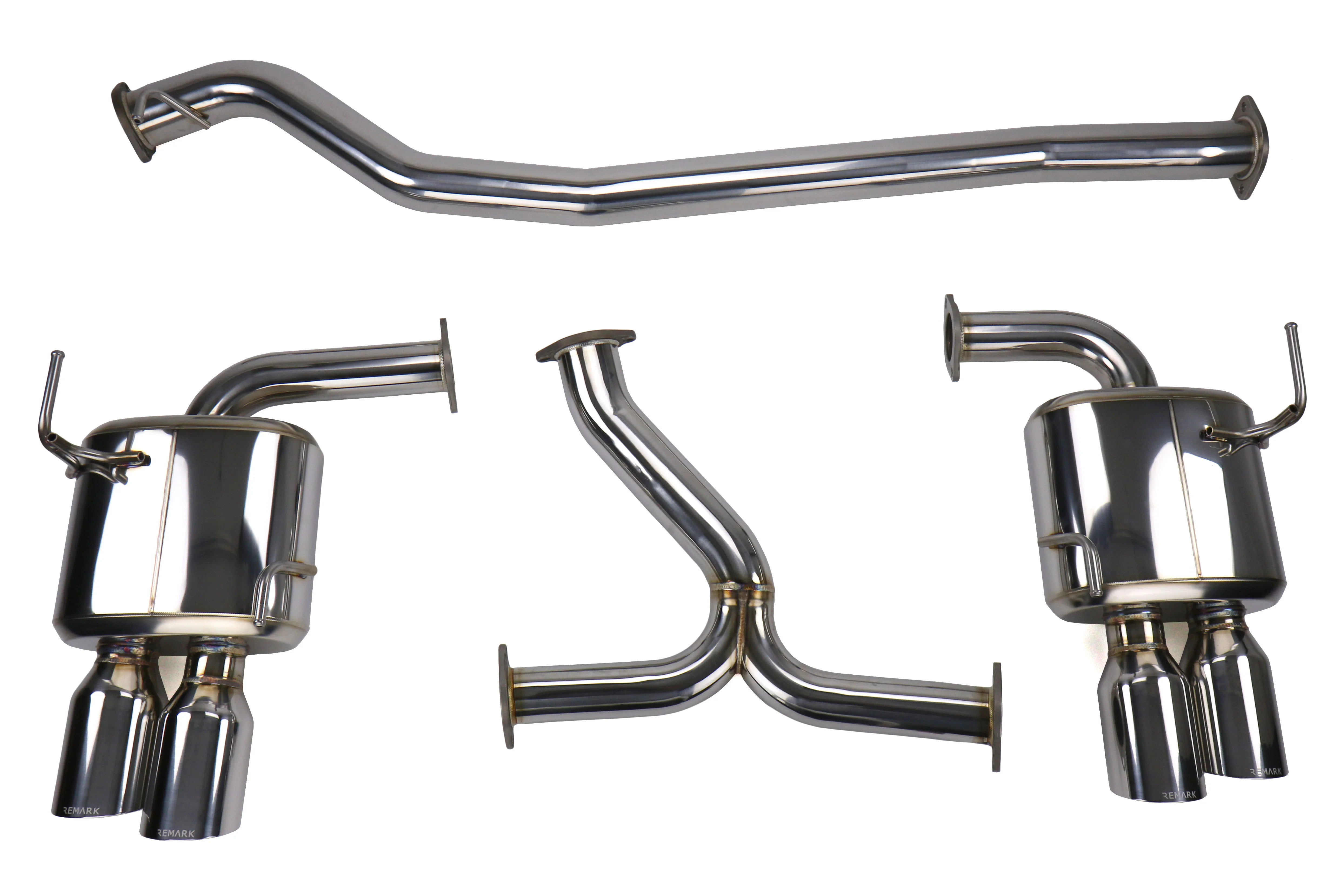 Remark 4" Quad Exhaust - 2015+ WRX / 2015+ STI