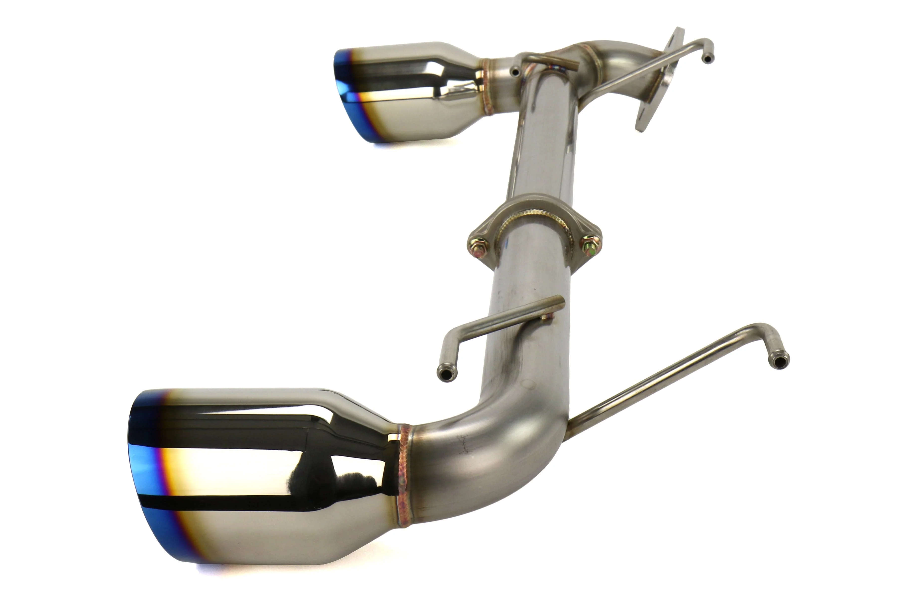 Remark Axle Back Exhaust Muffler Delete w/ Burnt Stainless Steel Double Wall Tips - 2013-2016 Scion FR-S / 2013-2016 Subaru BRZ - Image 3